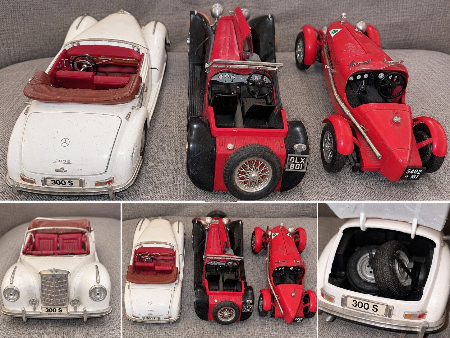 4 vintage modelauto's, Hobby en Vrije tijd, Ophalen of Verzenden, Gebruikt