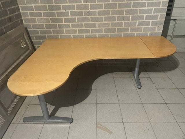 Hoekbureau bureau hoogte verstelbaar 200 x 150 cm, Huis en Inrichting, Gebruikt, Hoekbureau, In hoogte verstelbaar, Overige merken