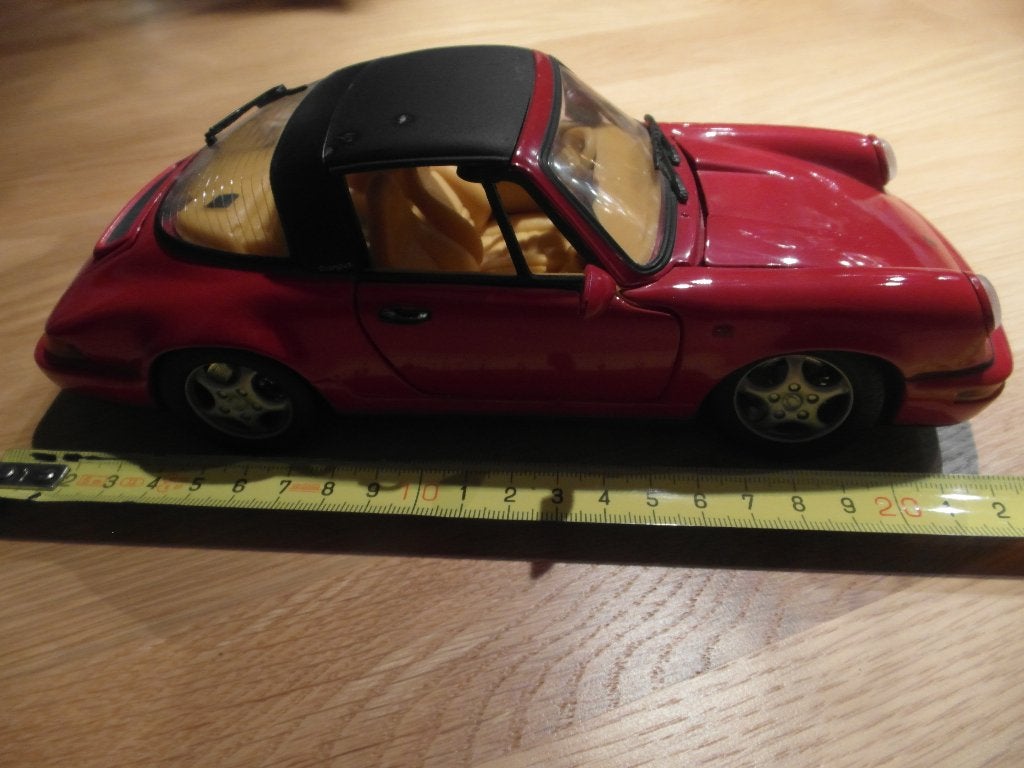 Te koop een rode cabrio Porsche 911, schaal 1:18., Hobby en Vrije tijd, Ophalen, Zo goed als nieuw, Auto, Anson