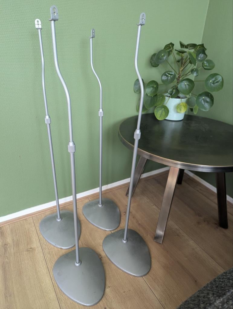 4x Metalen Speaker Standaarden - Hoogte Verstelbaar, Gebruikt, Overige typen, Minder dan 60 watt, Ophalen