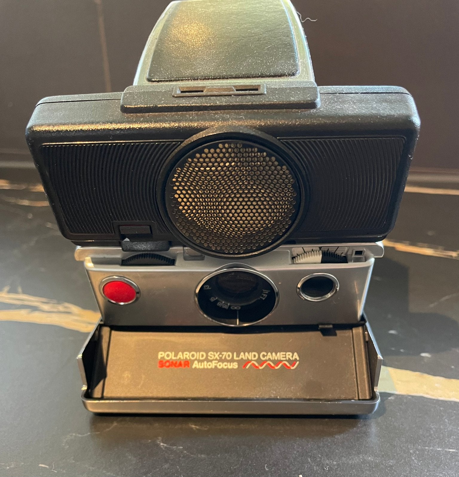 Polaroid SX-70 Land camara Sonar AutoFocus, Ophalen of Verzenden, Zo goed als nieuw, Polaroid