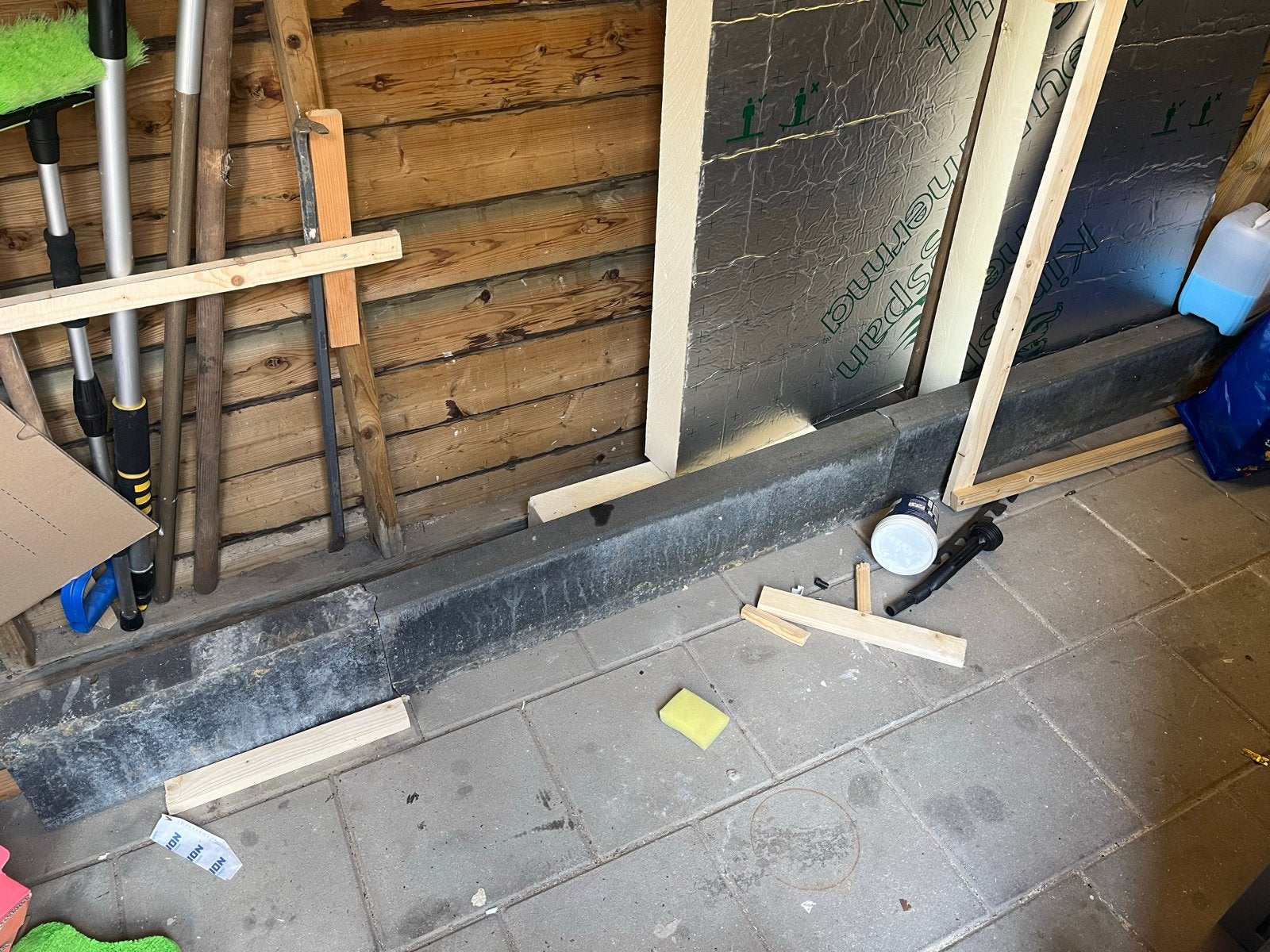 Betonband/Opsluitband 3 meter antraciet (gratis ophalen), Ophalen, Gebruikt