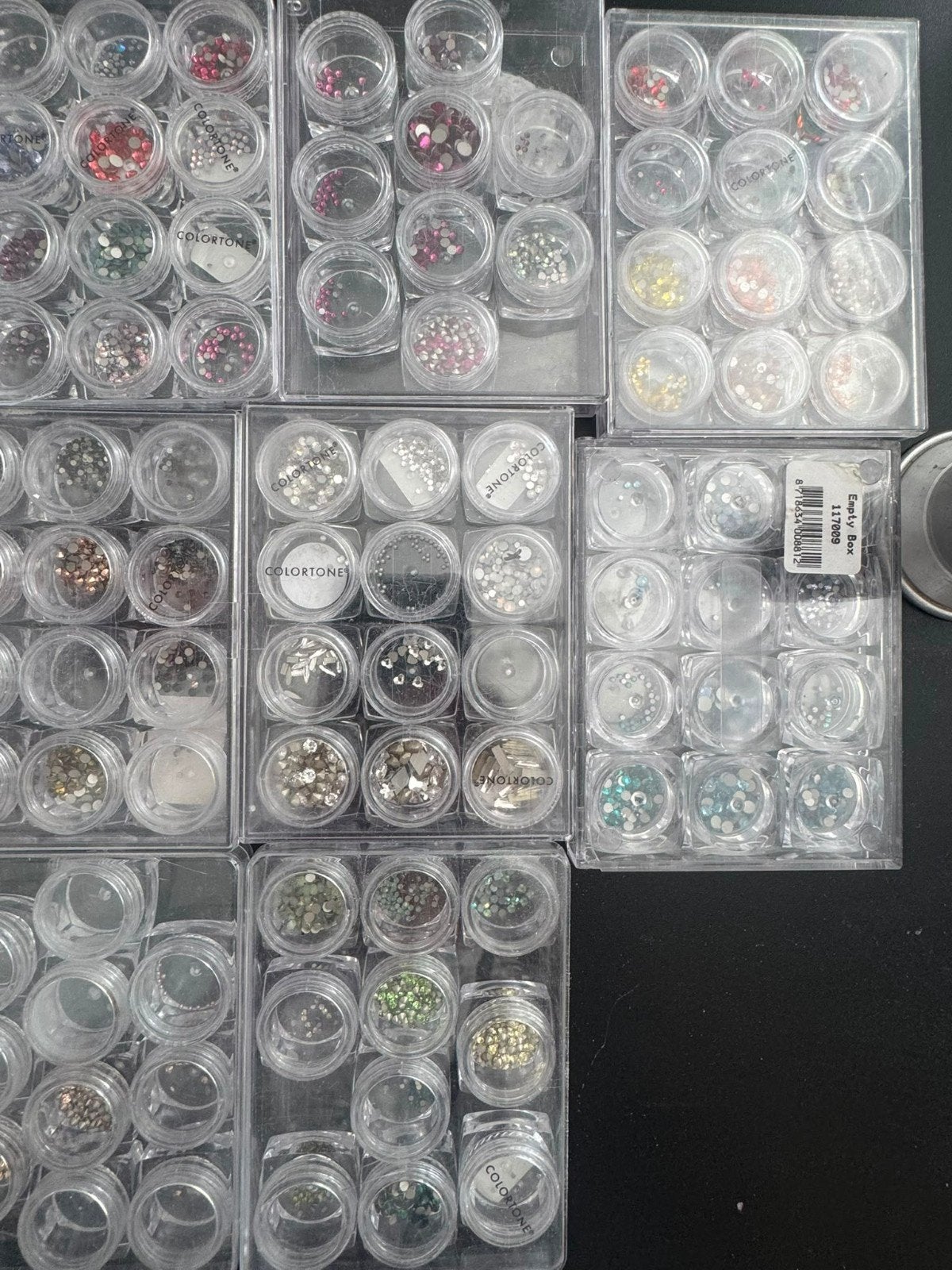 Doosjes met Swarovski steentjes - diverse kleuren, Verzamelen, Ophalen of Verzenden, Gebruikt, Overige typen