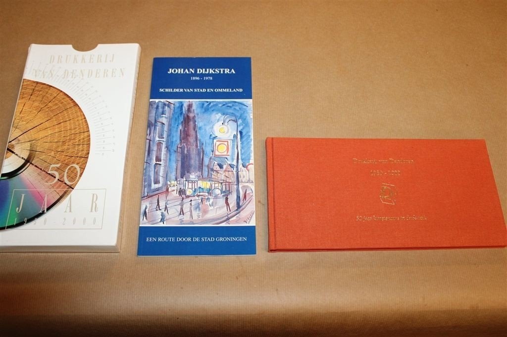 Drukkerij van Denderen 1950 2000 — Johan Dijkstra Groningen, Boeken, Ophalen of Verzenden, Gelezen