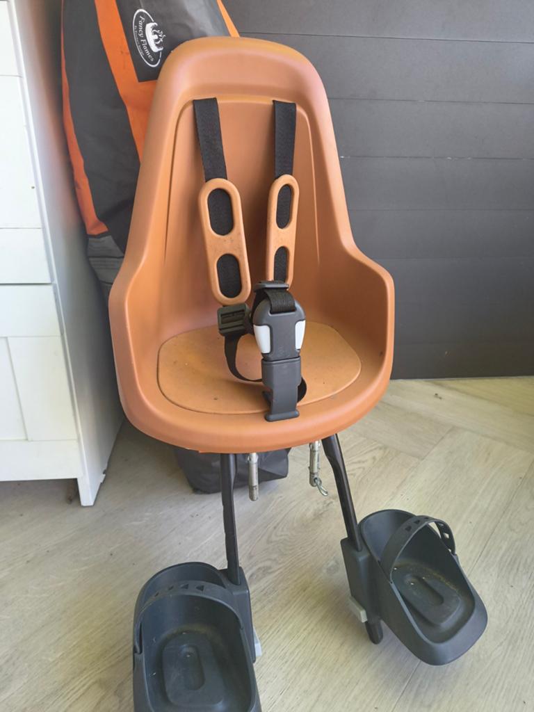 Bobike One Mini Fietsstoeltje Voor - Choc Brown mewindscherm, Ophalen, Voorzitje, Bobike, Gebruikt