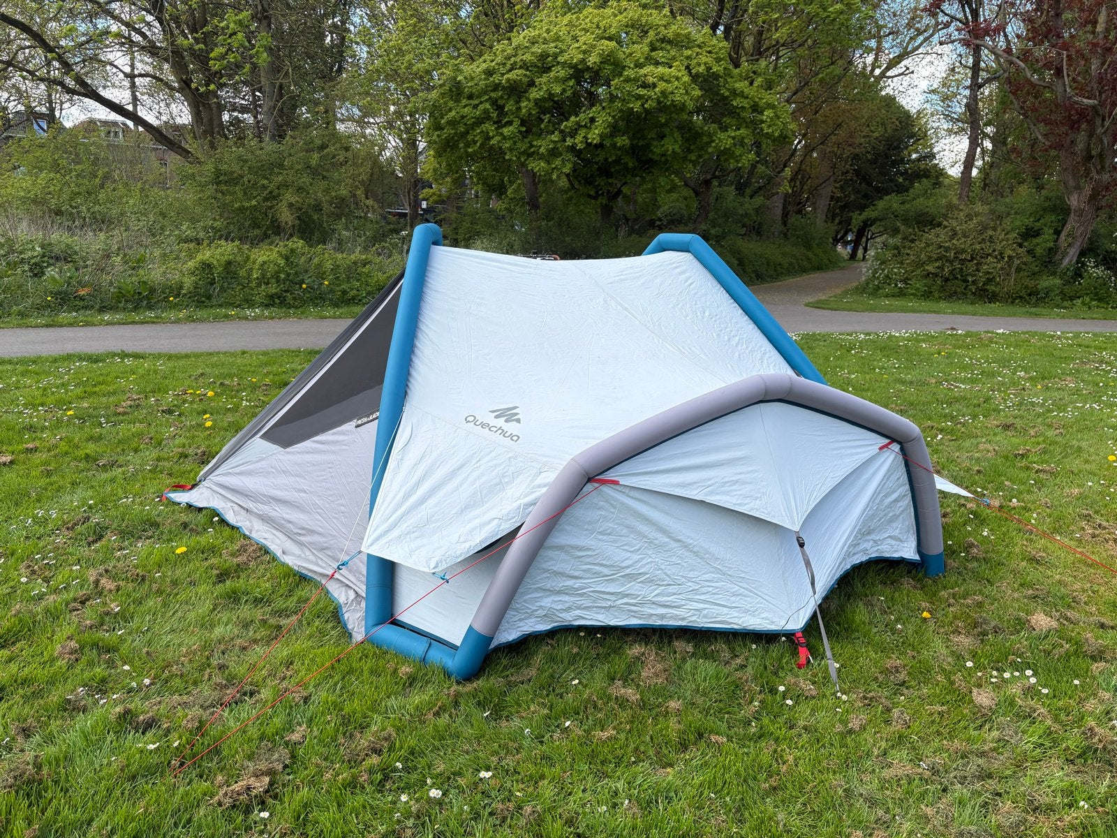 Quechua Air Seconds 3 XL Fresh & Black opblaasbare tent, Caravans en Kamperen, Tenten, Ophalen of Verzenden, Gebruikt, Tot en met 3