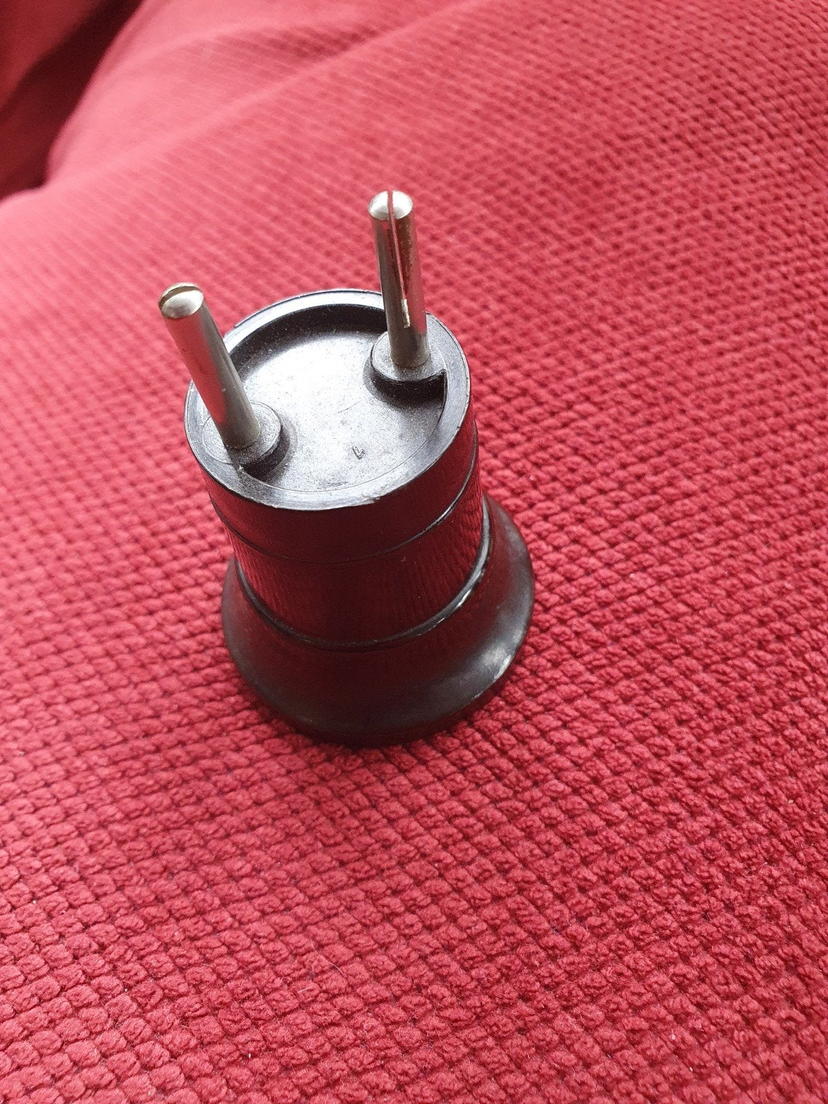 Zwarte vintage bakelieten lamphouderstekker, Ophalen of Verzenden