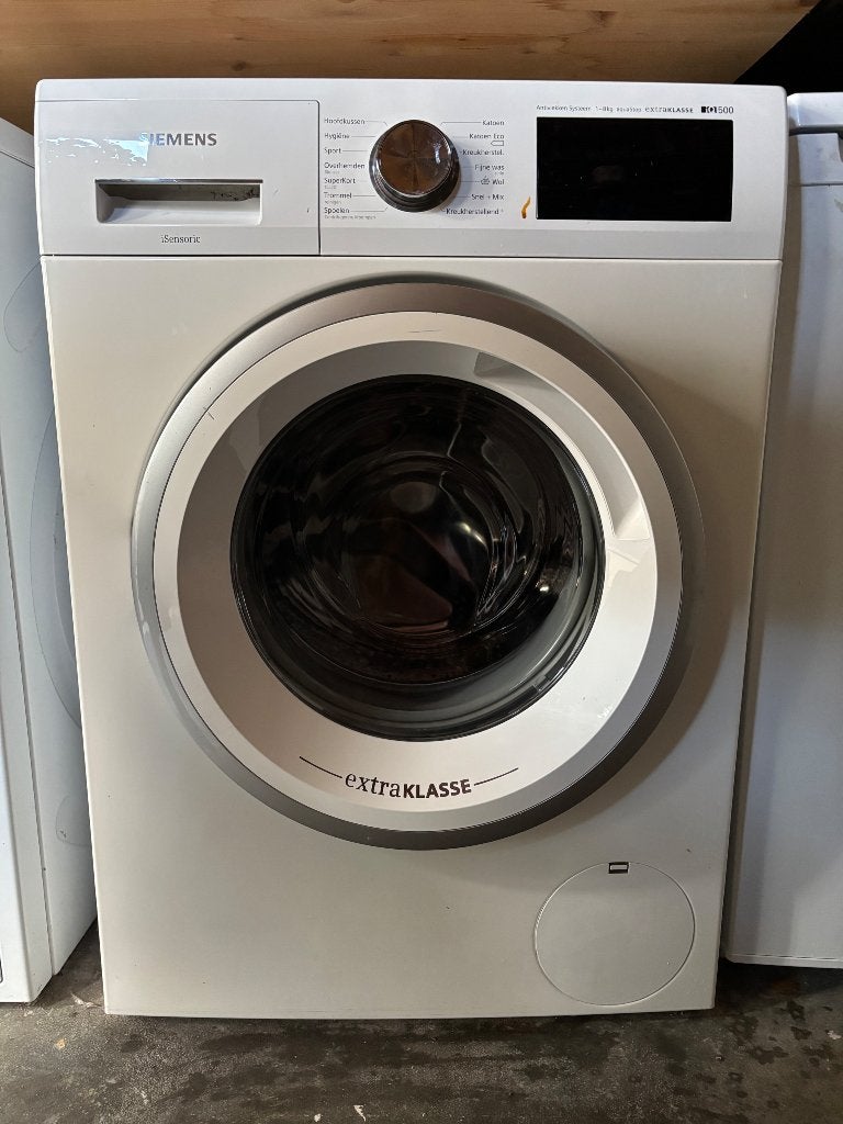 Wasmachine Siemens iQ 500, Witgoed en Apparatuur, Ophalen, Gebruikt, Energieklasse A of zuiniger, 85 tot 90 cm