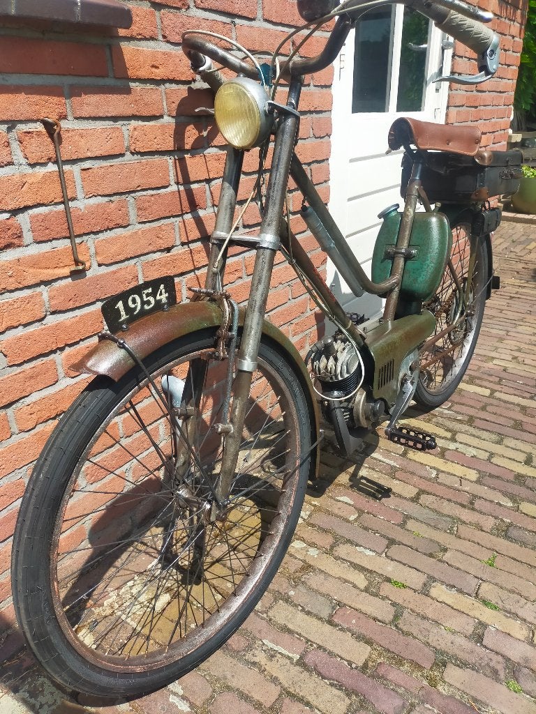 brommer oldtimer Mercier oud frans merk begin 1950, Fietsen en Brommers, Ophalen of Verzenden, 50 cc, Overige merken