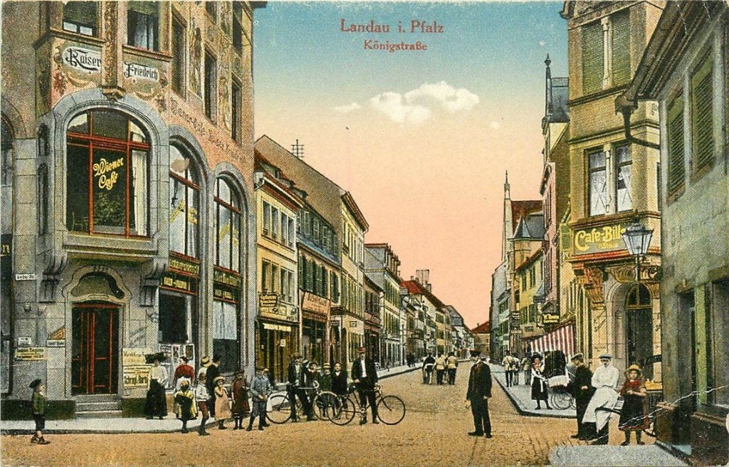 379-077-035 Landau (Pfalz) Königstrasse, Verzenden, Voor 1920, Duitsland