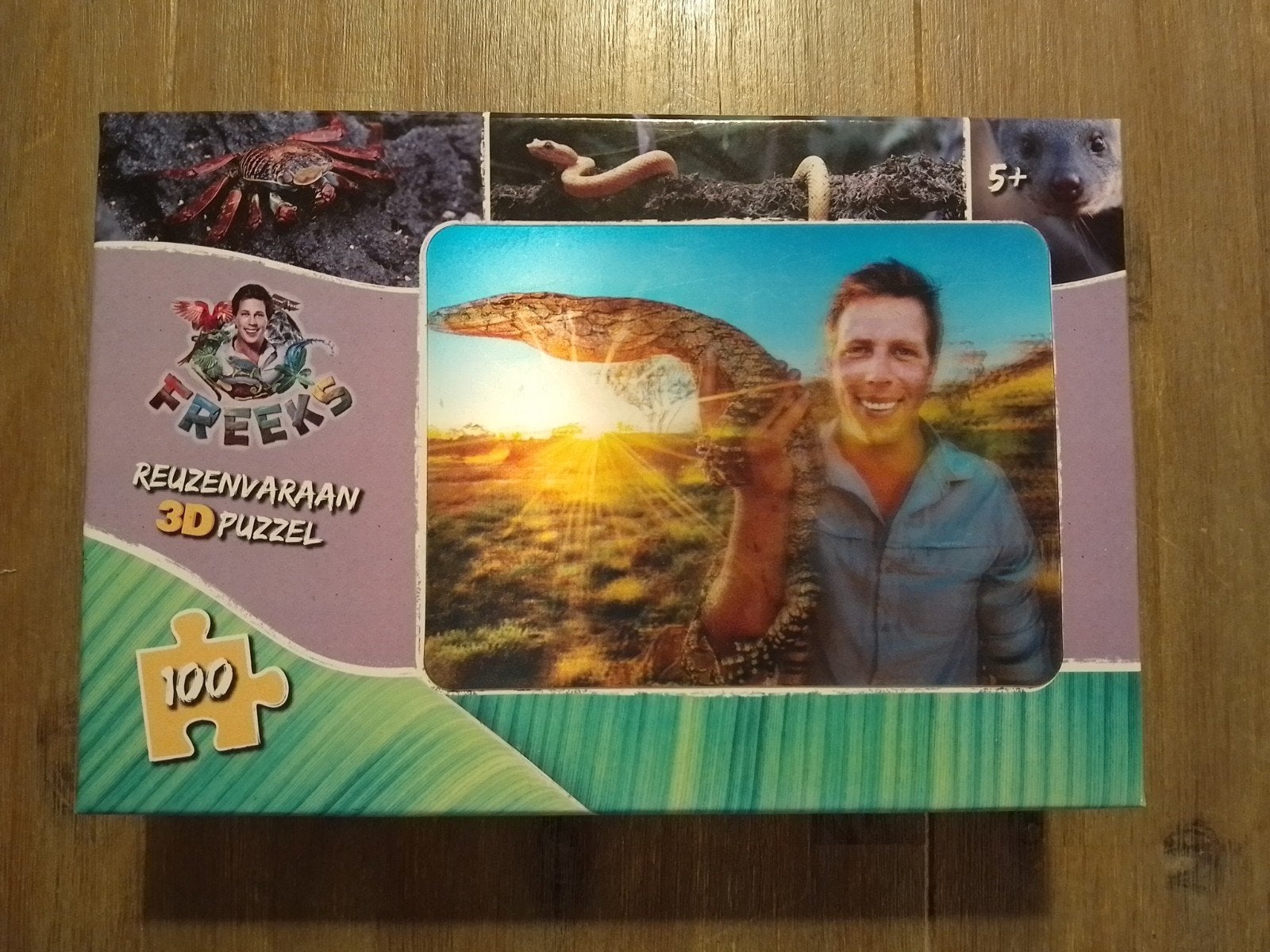 Reuzenvaraan 3D puzzel Freek Vonk (1 stukje mist), Ophalen, Meer dan 50 stukjes, Gebruikt, 4 tot 6 jaar