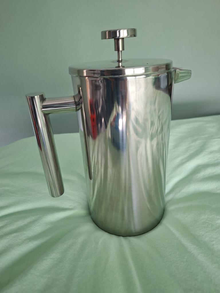 RVS Cafetière - French Press - 12 kops, Ophalen, Zilver, Metaal, Overige merken