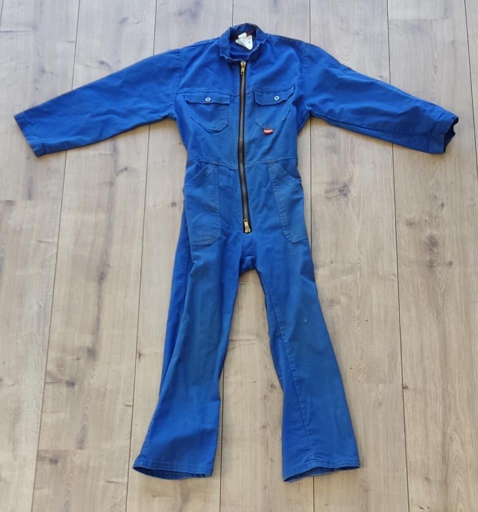 Overall kind blauw maat 128, Tuin en Terras, Werkkleding, Havep, Gebruikt, Kinderen, Overall