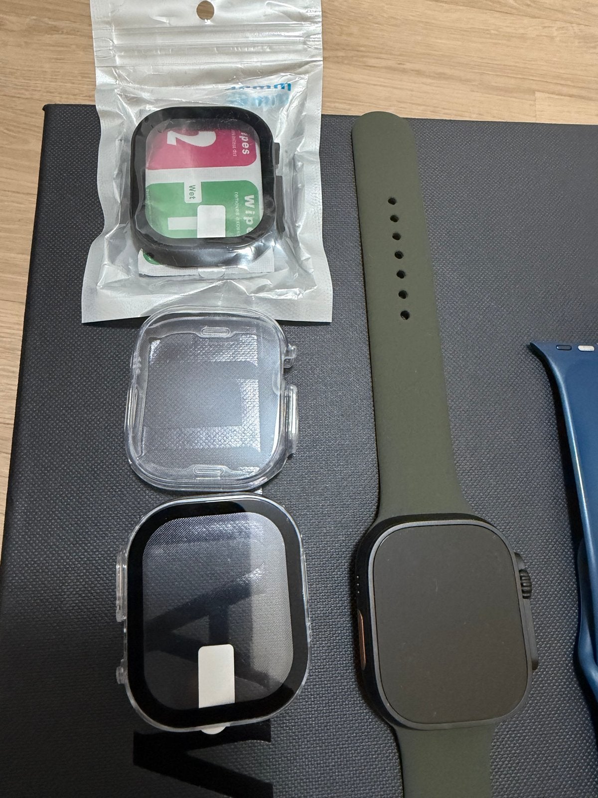 Apple Watch Ultra 2 99% Zwart Titanium GPS + Cellular 49 MM, Ophalen, Zwart, IOS, Zo goed als nieuw