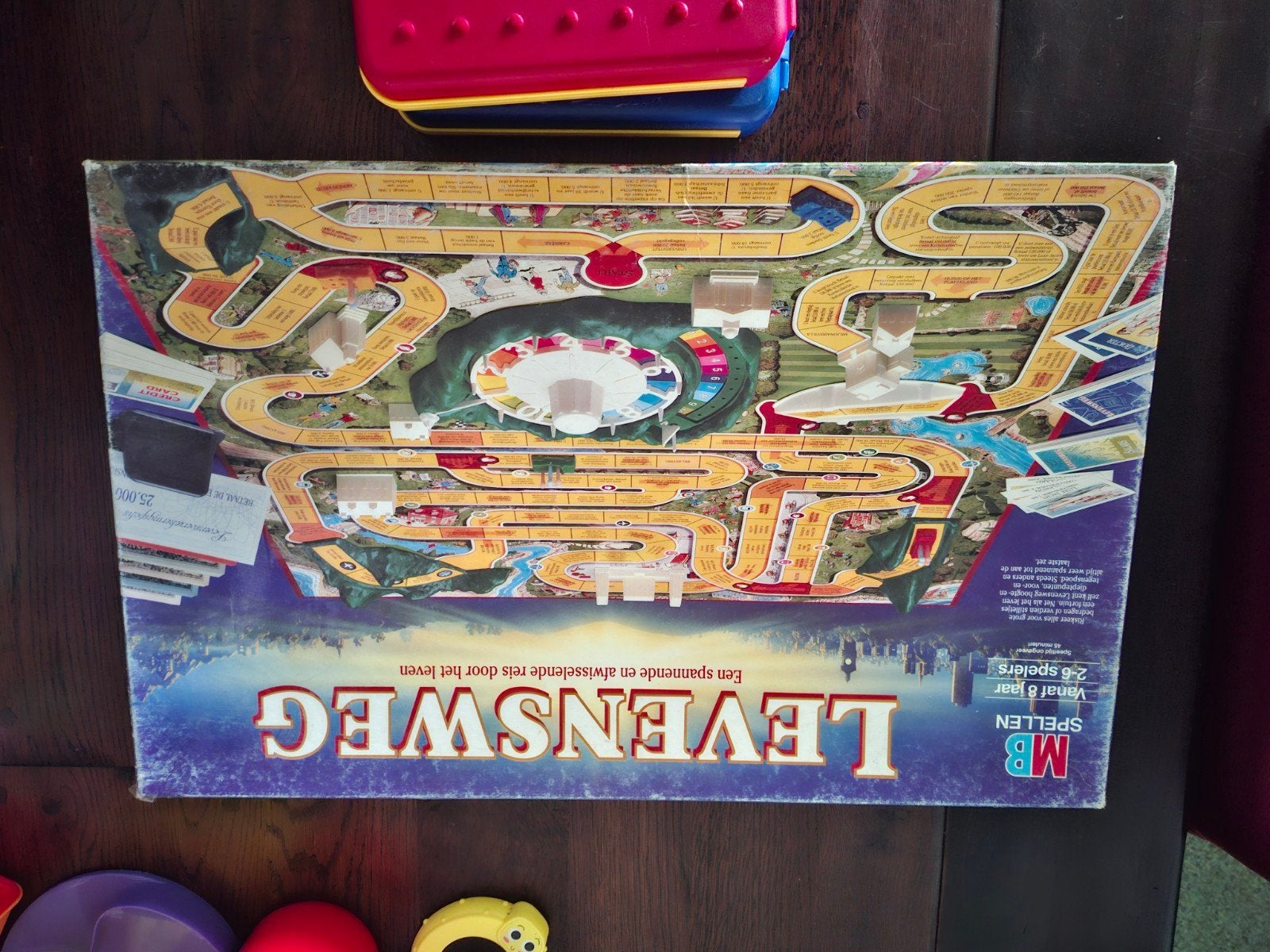 Levensweg bordspel van MB Spellen, Drie of vier spelers, Ophalen of Verzenden, Gebruikt, MB Spellen