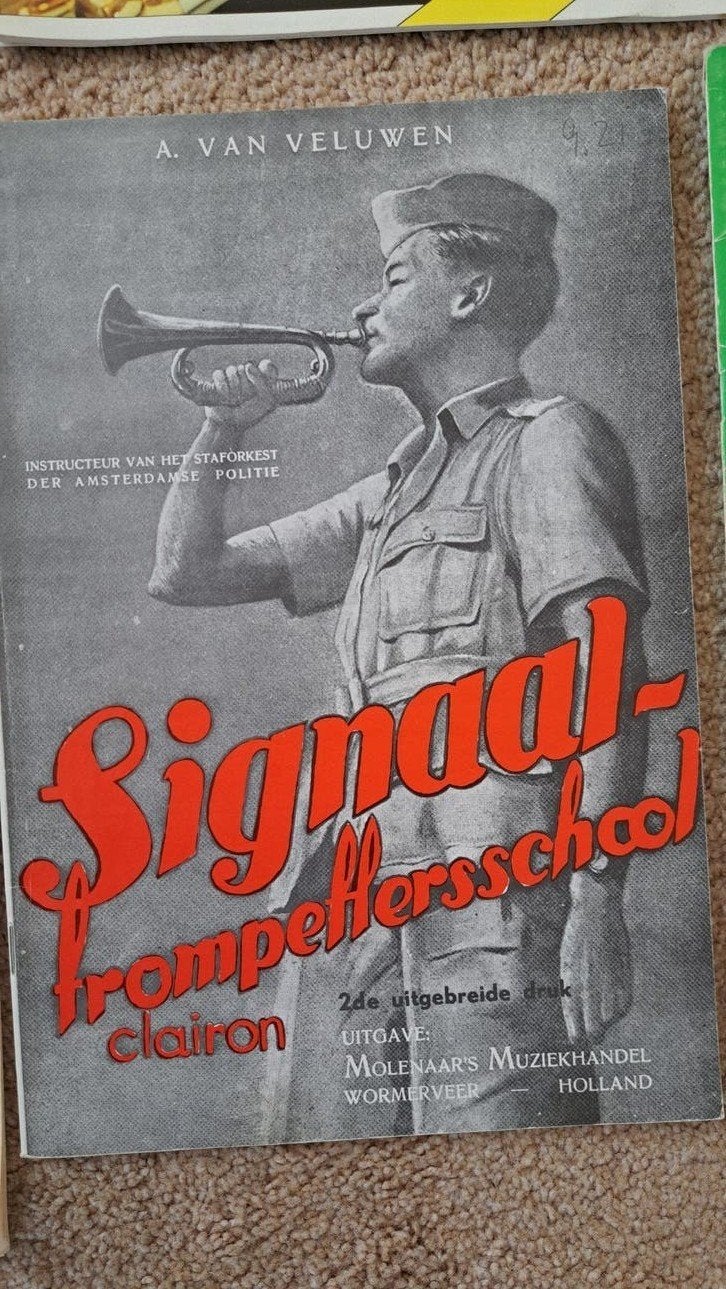 Trompet bladmuziek collectie: 101 Easy Solos, A Tune A Day, Ophalen of Verzenden, Gebruikt, Trompet