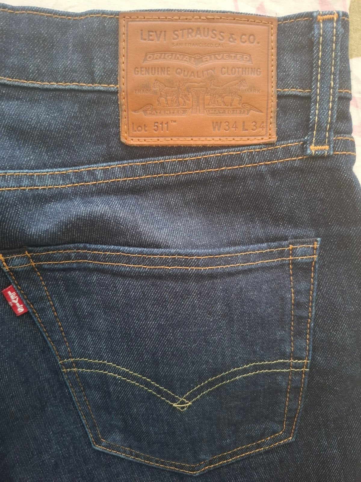 Levi’s 511 jeans maat W34 L34, Blauw, Ophalen of Verzenden, Zo goed als nieuw, W33 - W34 (confectie 48/50)