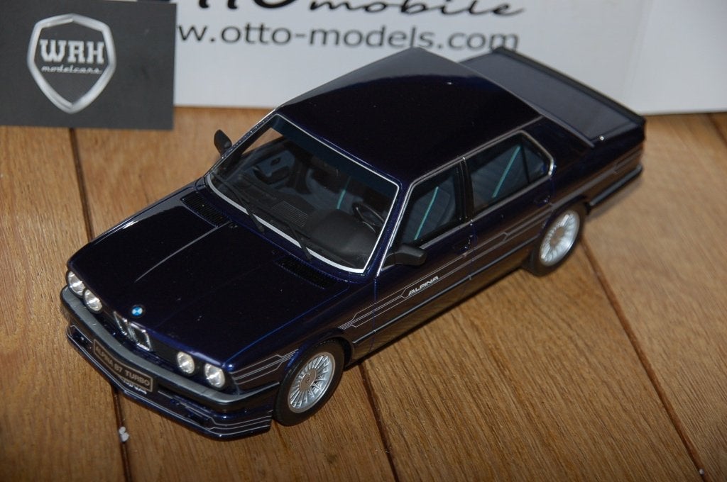 1:18 BMW ALPINA B7 E28 blue Otto mobile OT633 WRH, Verzenden, Zo goed als nieuw, Auto, OttOMobile
