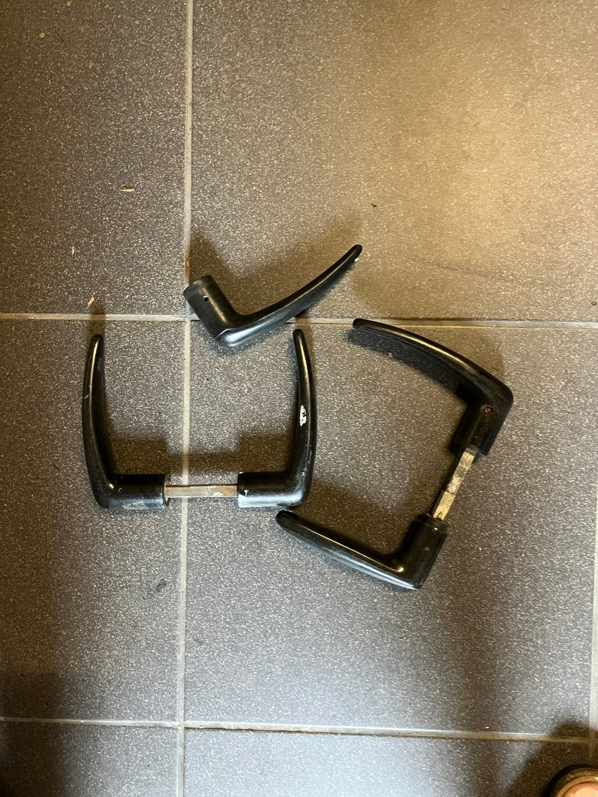 Bakelieten deurklinken, Ophalen of Verzenden, Gebruikt, Overige materialen, Klink of Kruk