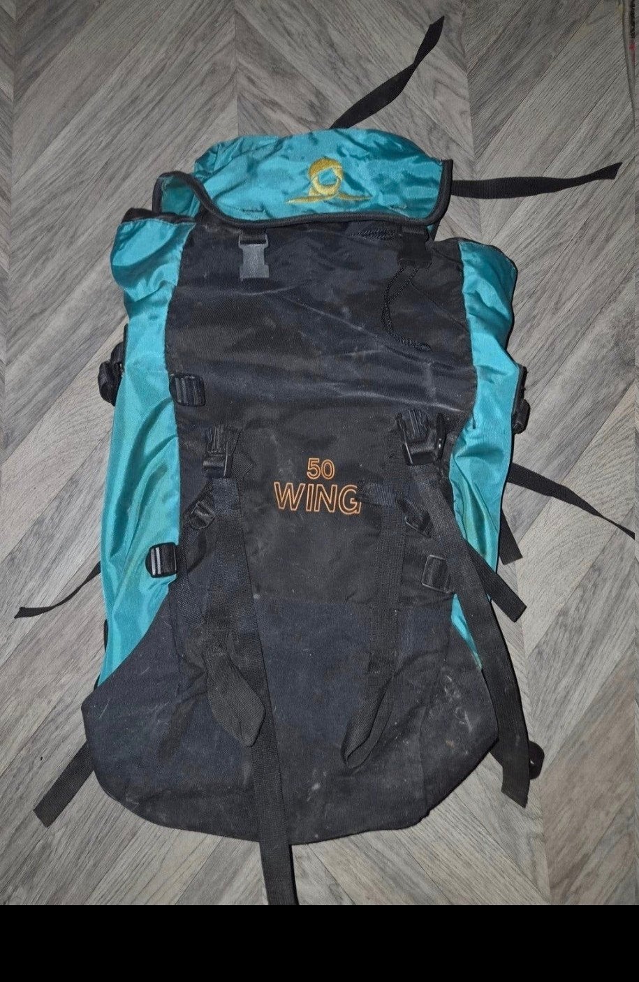 Goede Nomad Wing 50 Travel rugzak Rugzak - Turquoise/Zwart, Ophalen of Verzenden, Zo goed als nieuw, Trekking, 60 cm of meer