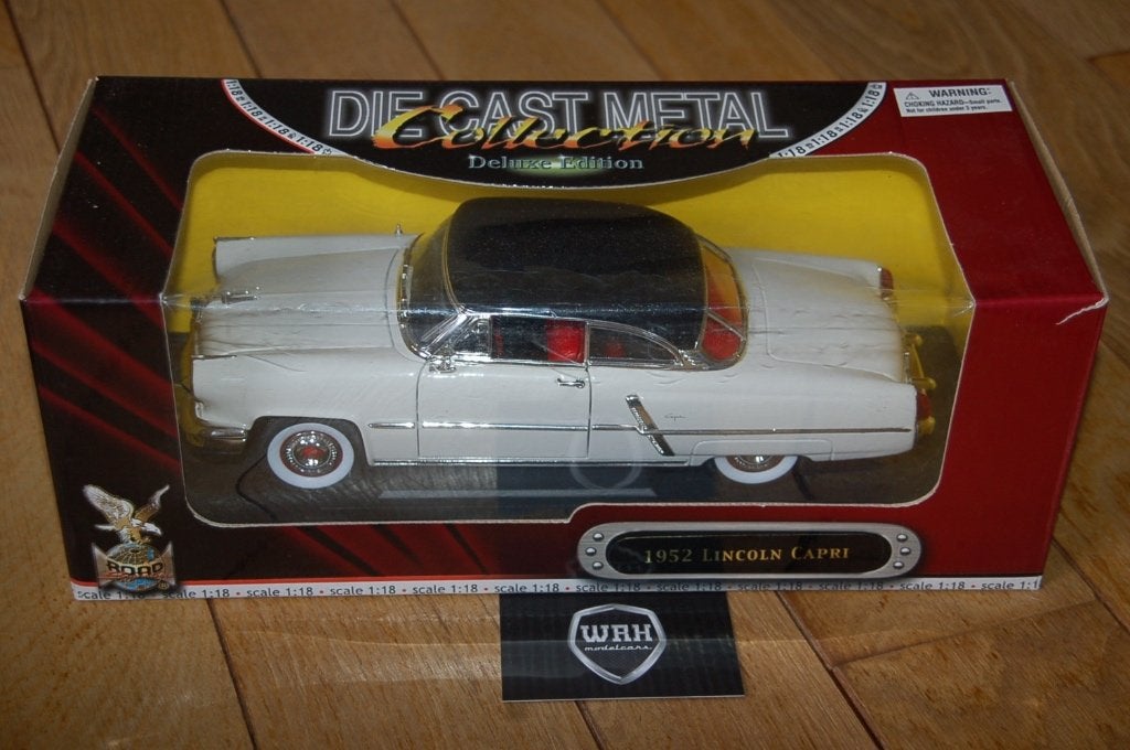 1:18 LINCOLN CAPRI 1952 white Road legends WRH, Hobby en Vrije tijd, Modelauto's | 1:18, Verzenden, Zo goed als nieuw, Auto, Overige merken