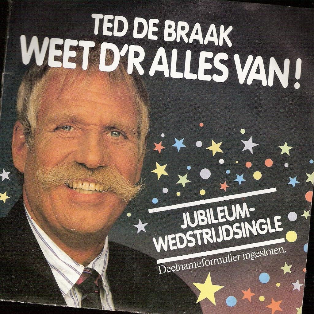 Volkswagen 40jr Pon reclamesingle Ted de Braak -ookVERZENDEN, Verzamelen, Ophalen, Gebruikt, Auto's