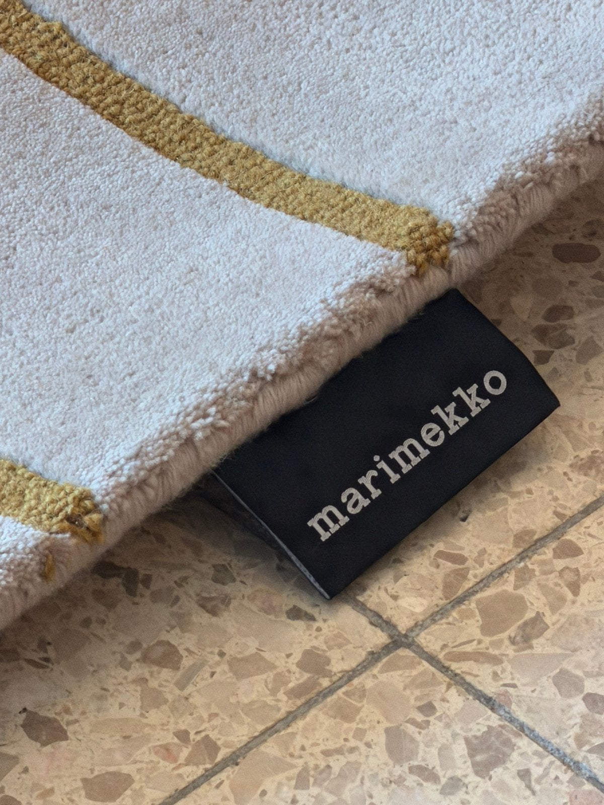 Brink en Campman loper Marimekko Yelllow bronze NIEUW, Ophalen, Beige, 50 tot 100 cm, Rechthoekig