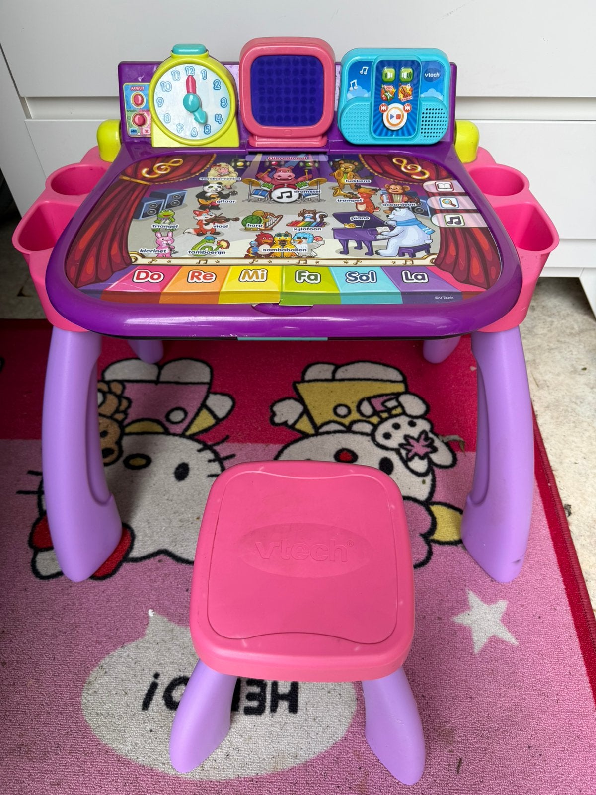 Vtech bureau met stoel, Ophalen