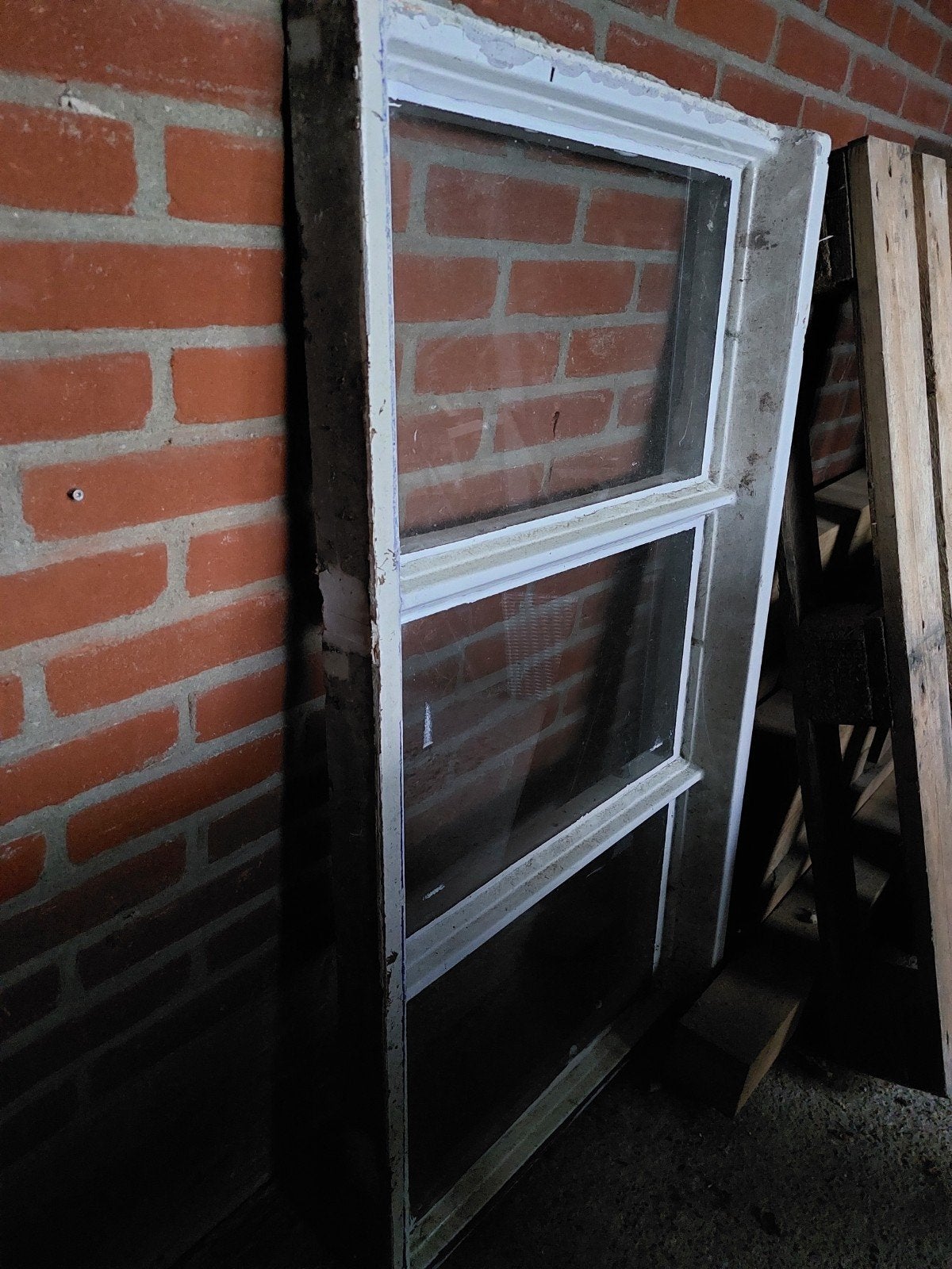 Betonnen gevelraam met drie ruiten, Ophalen, Gevelraam of Ruit, Gebruikt, Minder dan 80 cm