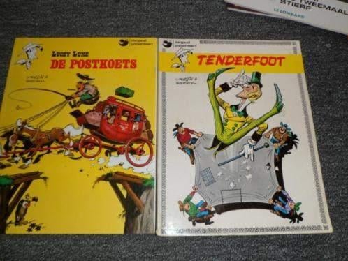 2 x Lucky Luke - ballade van de Daltons, Tenderfoot,, Meerdere stripboeken, Ophalen of Verzenden, Gelezen