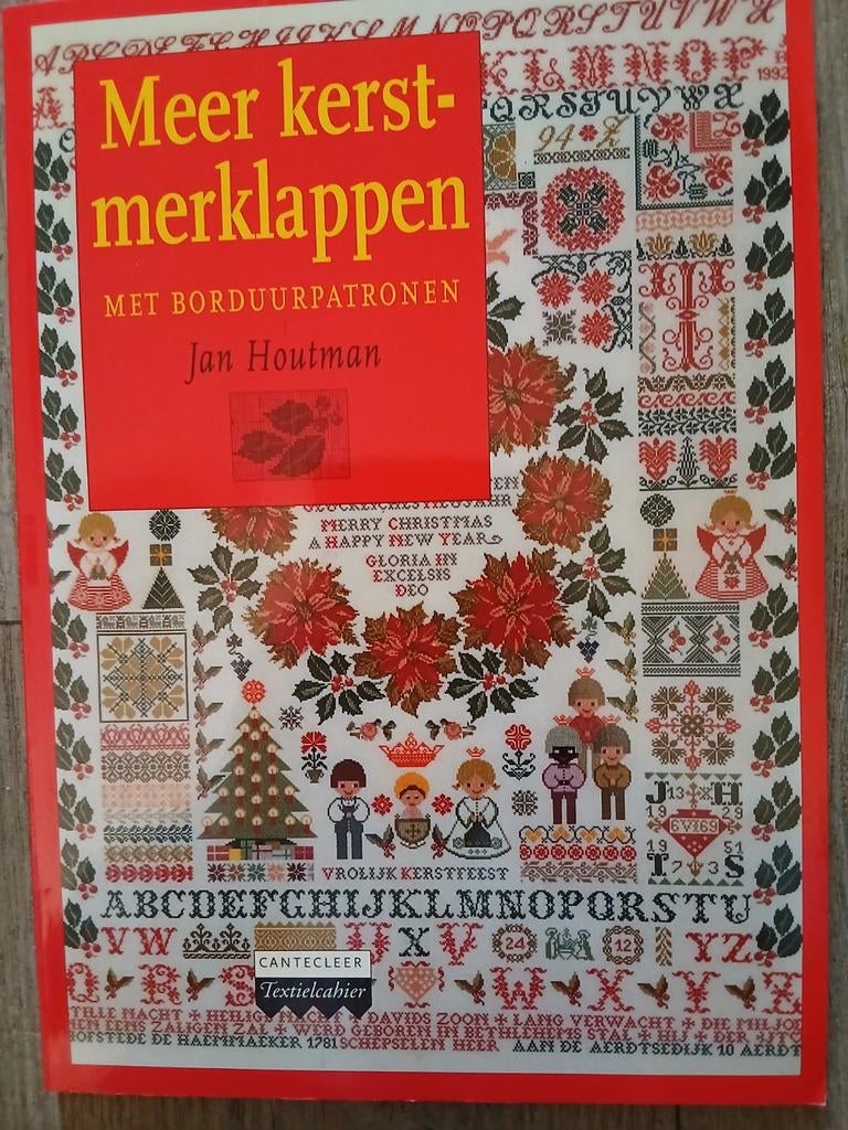 Borduurboek Meer kerst merklappen Jan Houtman, Ophalen, Gebruikt, Handborduren, Patroon