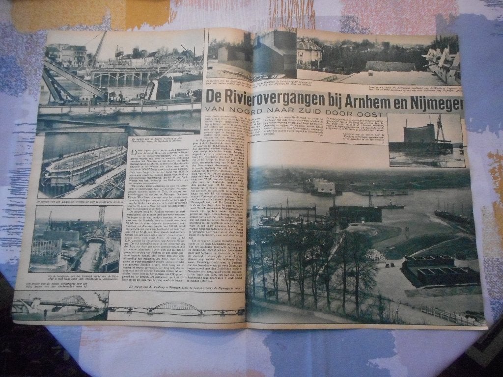 Arnhem. Nijmegen. Riviergangen. 1934., Ophalen of Verzenden, 1920 tot 1940, Nederland, Knipsel(s)