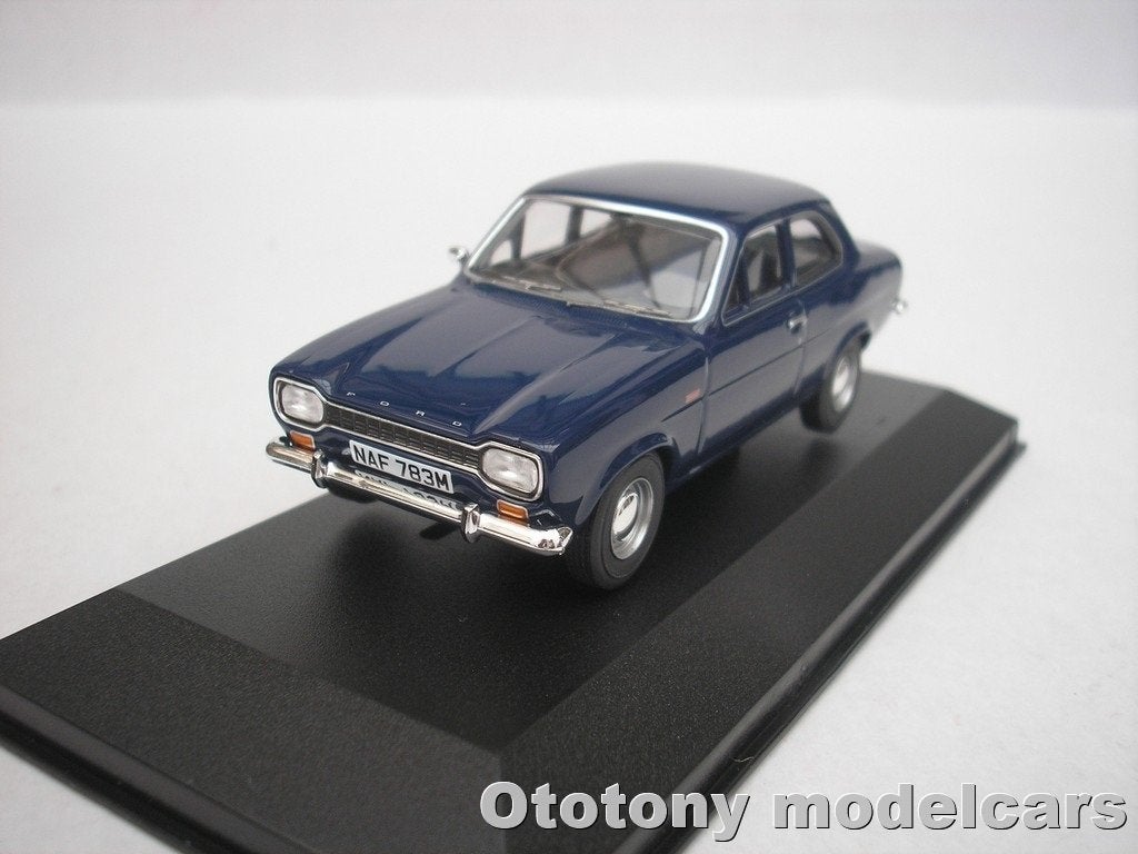 Ford Escort MK I 1300 GT Blauw 1/43 Vanguards, Ophalen of Verzenden, Nieuw, Auto, Vanguards