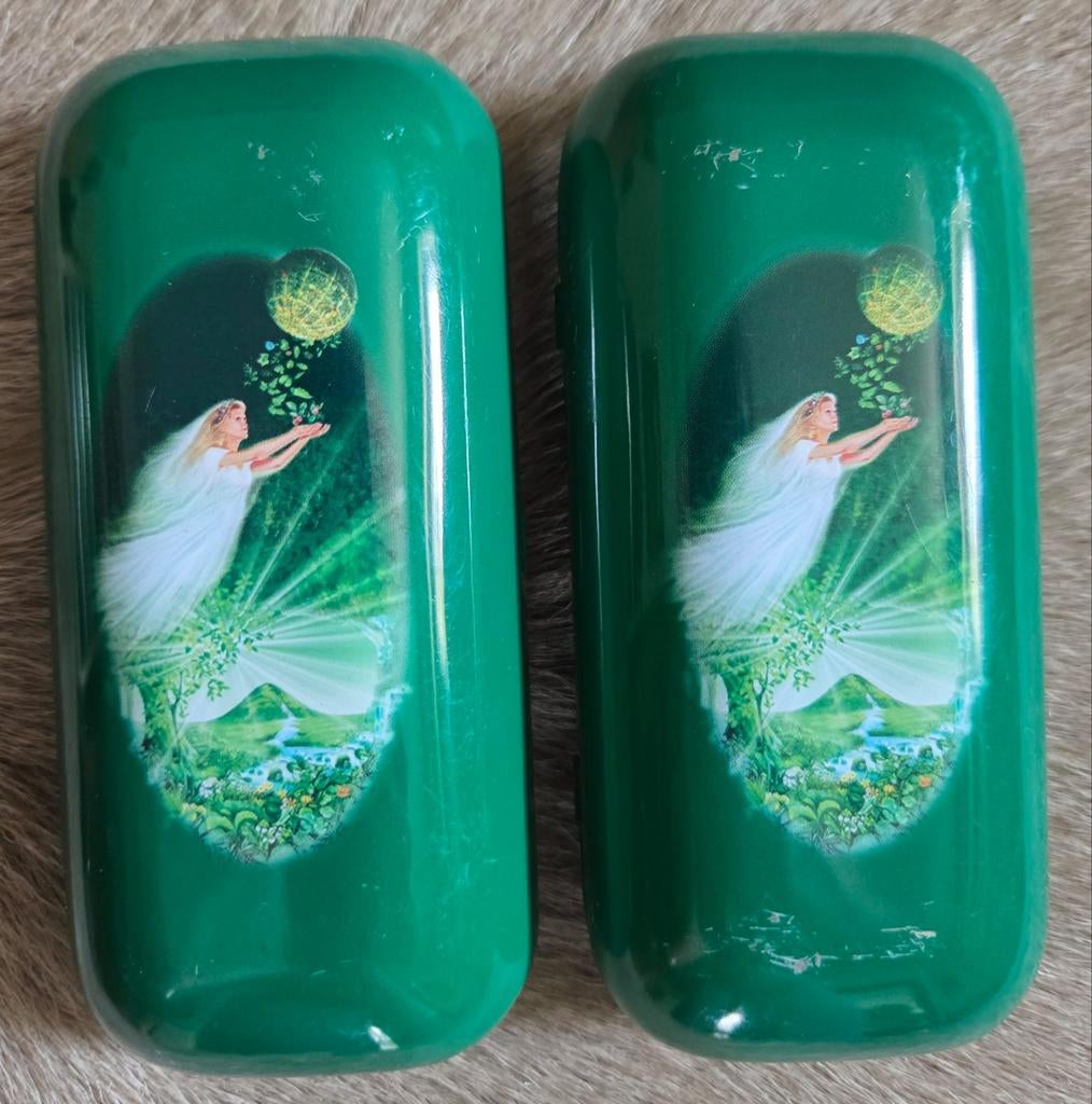 2 vintage Underberg etuis, Ophalen of Verzenden, Gebruikt, Overige merken