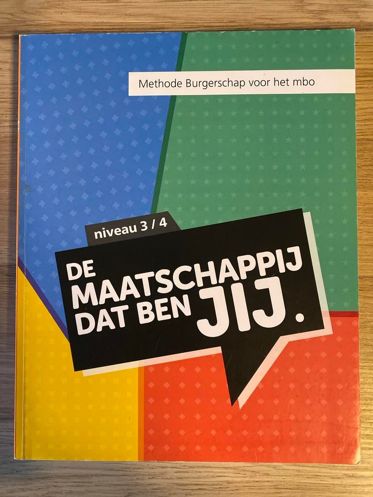 Maatschappij dat ben jij - Burgerschap MBO, Boeken, Schoolboeken, Ophalen of Verzenden, Zo goed als nieuw, VMBO, Maatschappijleer