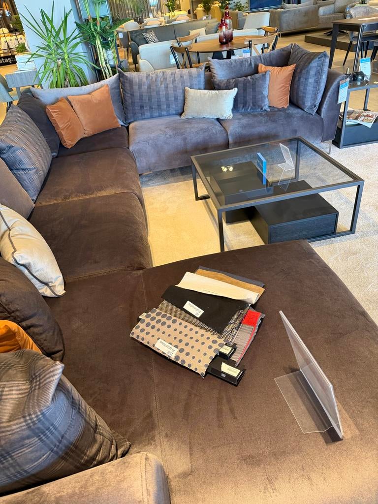 Moderne hoekbank met comfortabele kussens, 250 tot 300 cm, 100 tot 125 cm, Hoekbank, Nieuw