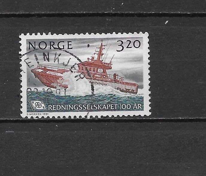 Noorwegen 1991 schip, Verzenden, Noorwegen, Gestempeld