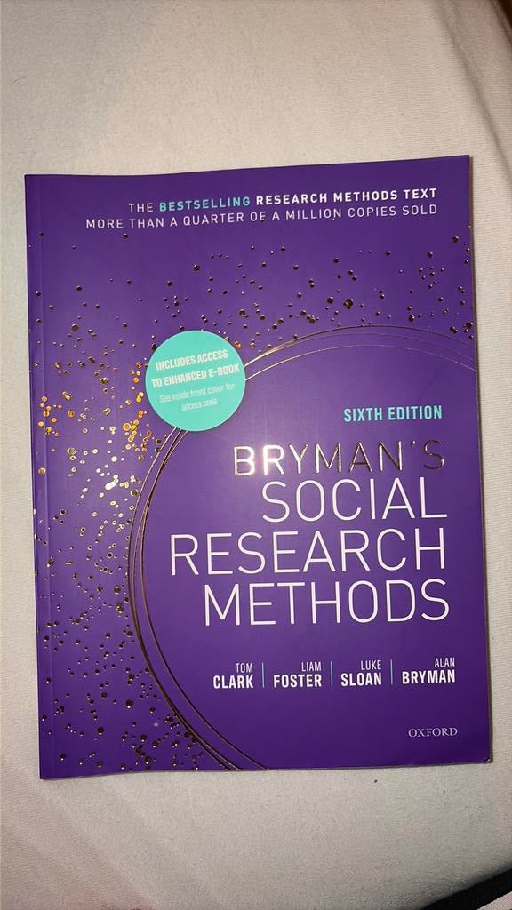 Bryman’s Social Research Methods 6th Edition, Boeken, Ophalen of Verzenden, Nieuw