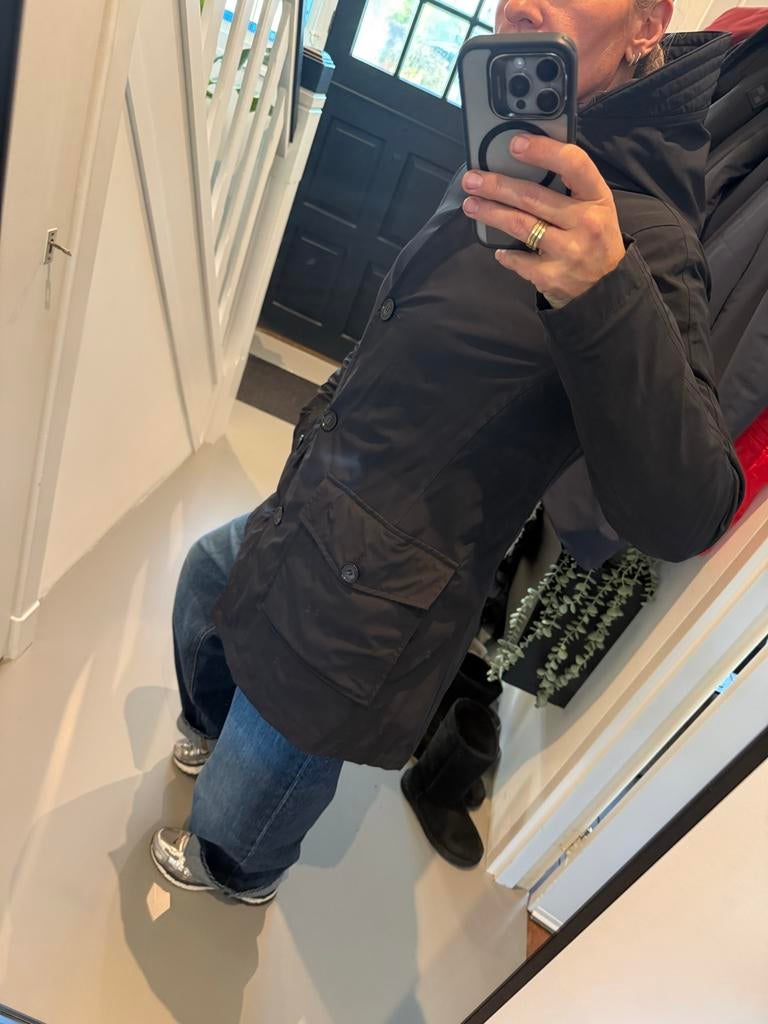 Woolrich jas maat M, Ophalen of Verzenden, Gedragen, Maat 38/40 (M), Zwart