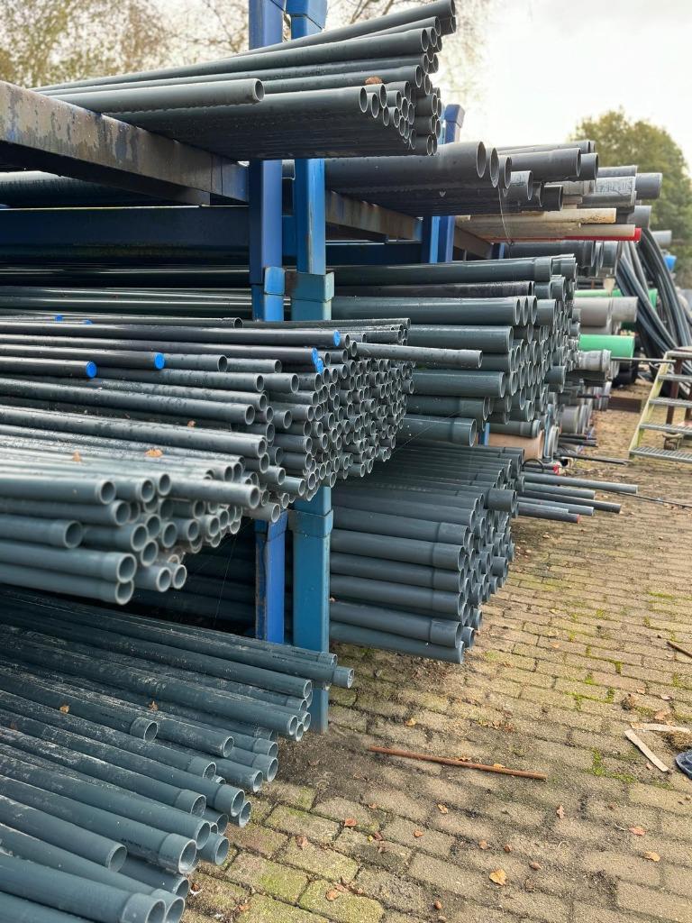 Drukbuizen met Lijmmof - Geschikt voor Beregening en Afvoer,, Doe-het-zelf en Verbouw, Afvoer, Pvc, Nieuw, Ophalen of Verzenden