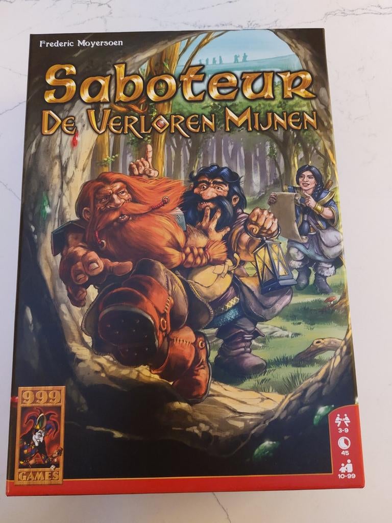 Saboteur De Verloren Mijnen bordspel, Vijf spelers of meer, Ophalen of Verzenden, Zo goed als nieuw, 999 Games
