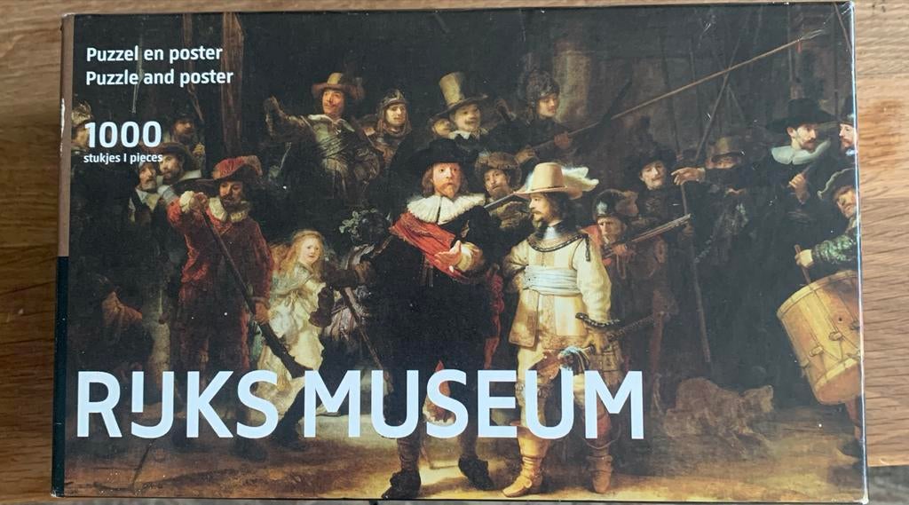 Rijksmuseum Puzzel 1000 Stukjes - Nieuw!, Ophalen of Verzenden, 500 t/m 1500 stukjes, Nieuw, Legpuzzel