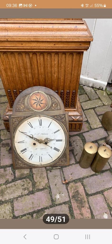 Uniek staand horloge F N Delaive Weert, Antiek en Kunst, Ophalen