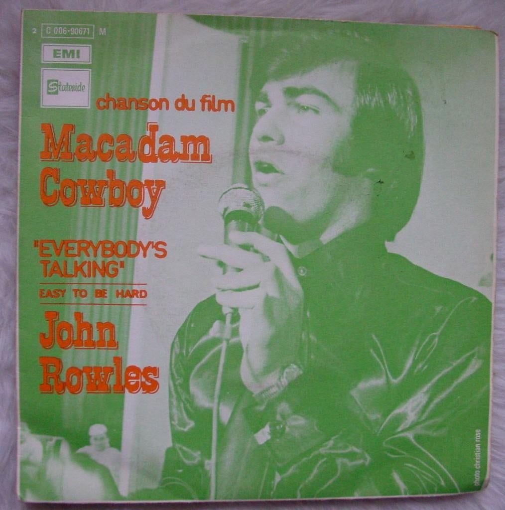 45T 7INCH VINYL SINGLE JOHN ROWLES, Cd's en Dvd's, Ophalen of Verzenden, Zo goed als nieuw, Pop