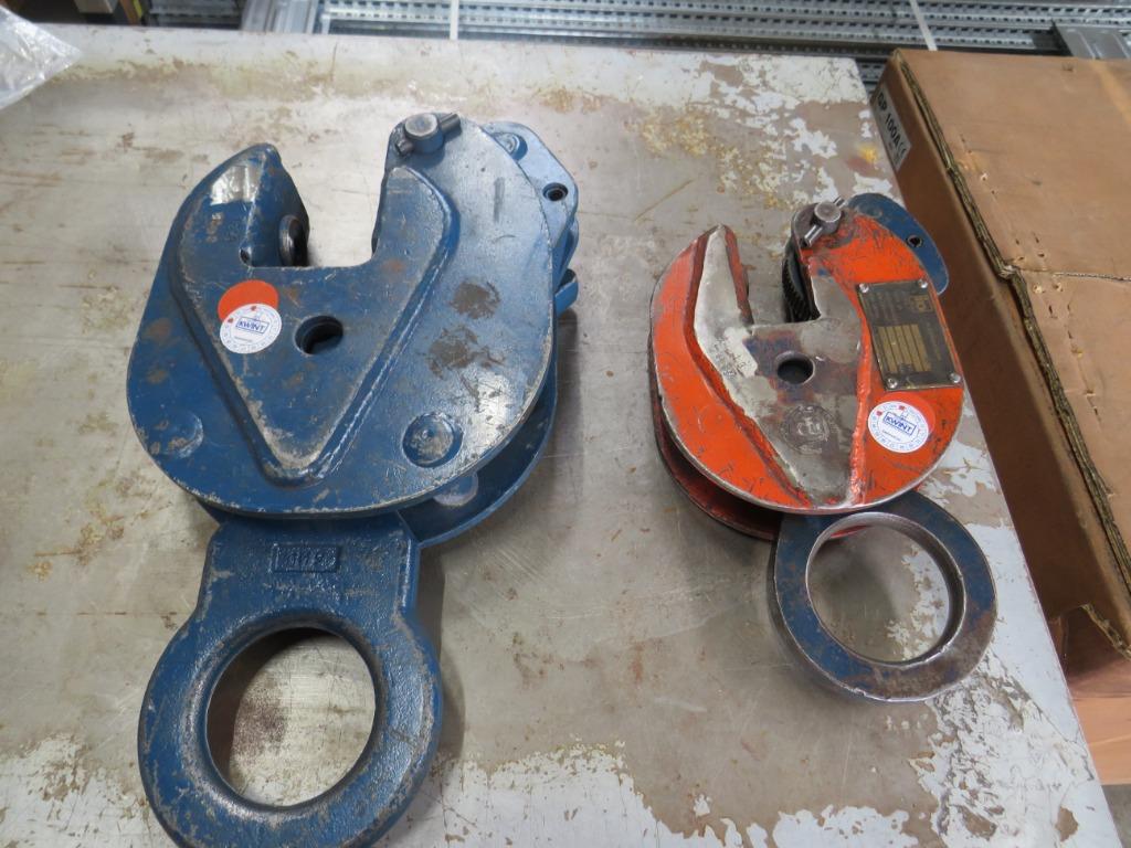 platenklem hijsklem hijstang 1000 en 3000kg, Gebruikt, Platenklem.nl, Ophalen of Verzenden, Handmatig