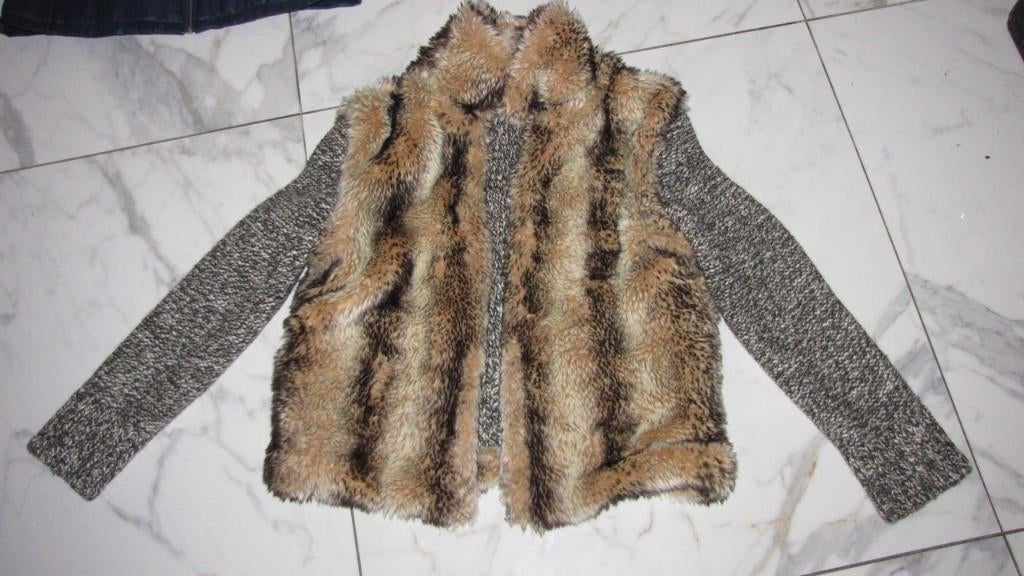 40 EDDY'S JACKETS bodywarmer wollen vest reversibel, Ophalen of Verzenden, Zo goed als nieuw, Maat 38/40 (M)