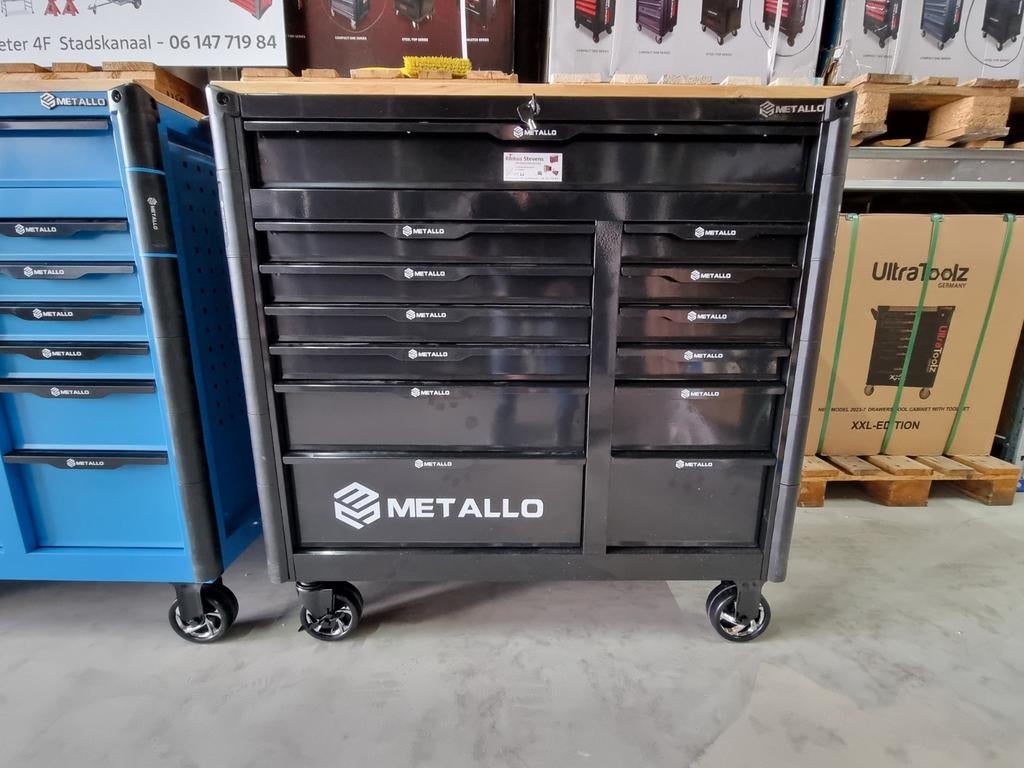 metallo gereedschapwagen 13 /10 laden gevuld, Doe-het-zelf en Verbouw, Gereedschapskisten, Ophalen of Verzenden, Gevuld, Nieuw