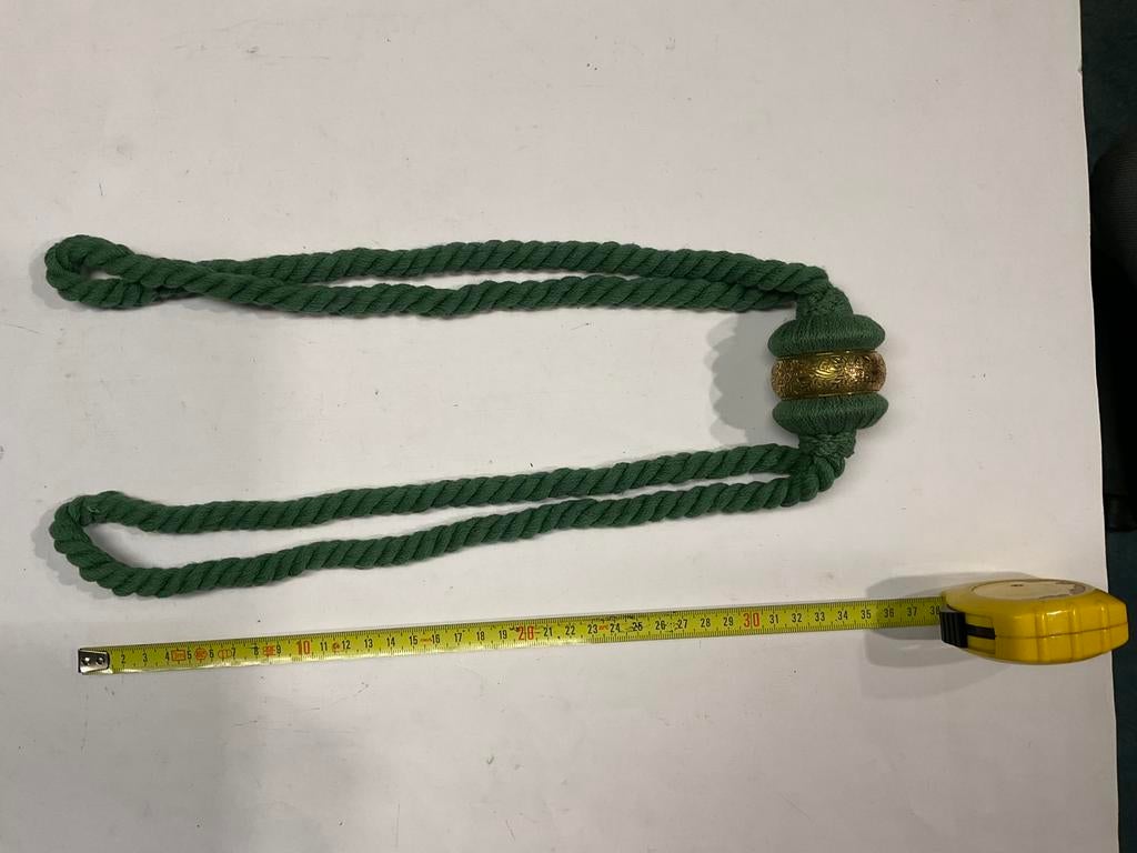 Gordijn embrasse, groen, Huis en Inrichting, Zo goed als nieuw, Minder dan 100 cm, Groen, 50 tot 100 cm