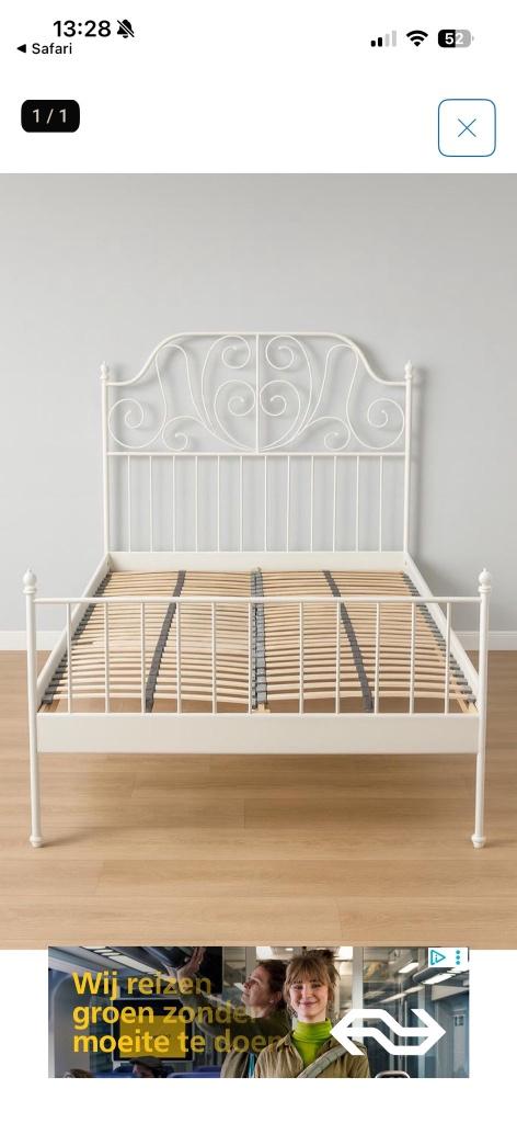 Onderstel bed, Ophalen, Gebruikt, Eenpersoons, Wit