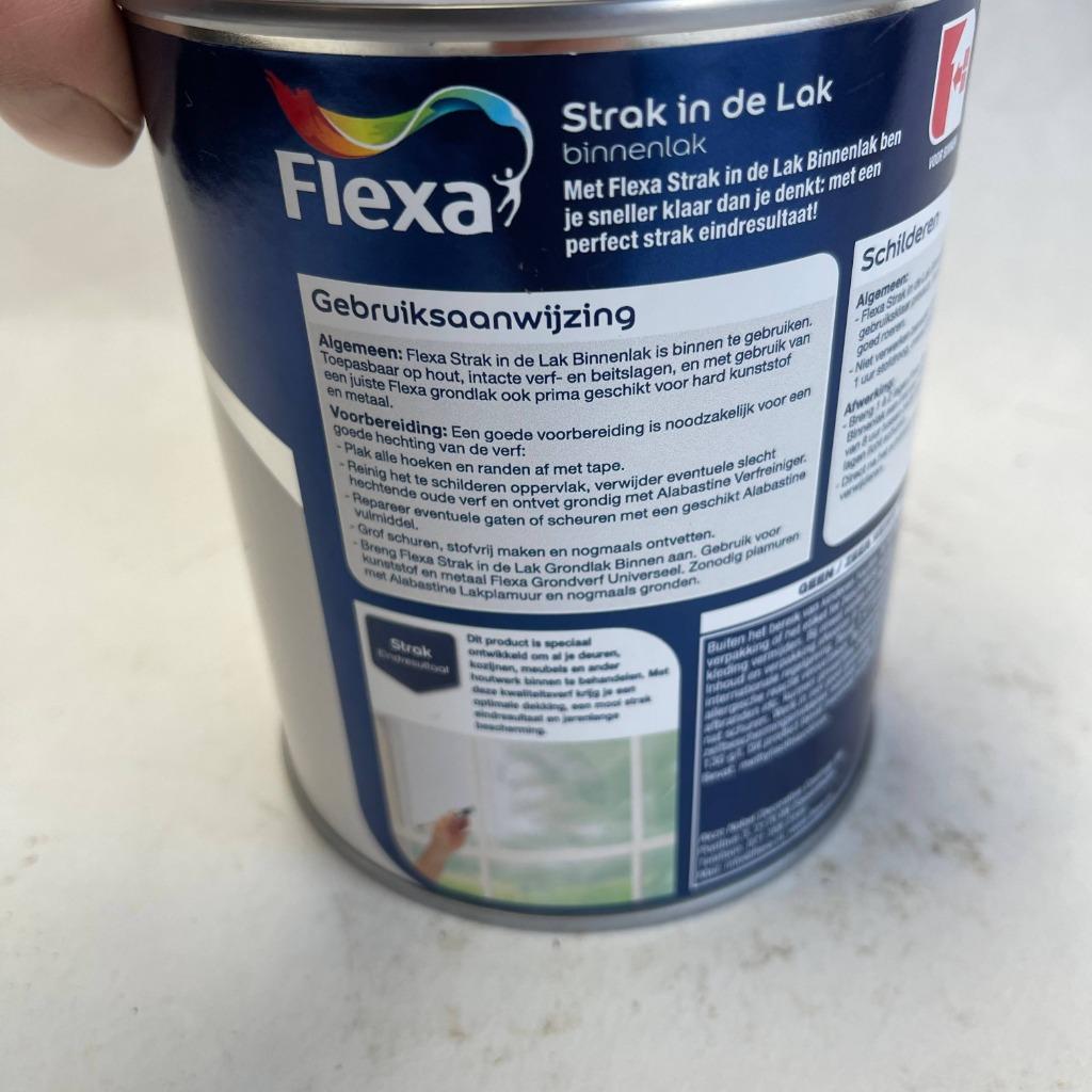 Flexa Strak in de Lak Verf Pareltaupe Taupe Hoogglans 750ml, Flexa, Flexa, Bruin, Nieuw